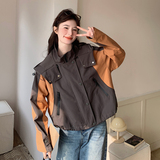 【春款现货】数据好！撞色工装拼接夹克外套293-2521-P160控228，女装短外套，浙宝293