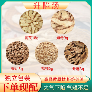 升陷汤正品原材料汤包黄芪知母柴胡桔梗升麻组合张锡纯回阳气去湿