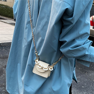夏季 潮斜挎包女高级感洋气质感小众链条口红迷你包 小包包2025新款
