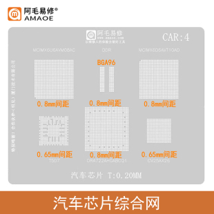 汽车MCIMX6D6AVT10AD/6U6AVM08AC植锡网DRA722AHGABCQ1/T507钢网