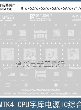 适用于联发科Helio A22/G80/P22/P40/P60/P65/P90/CPU植锡网钢网