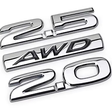 马自达金属AWD2.52.0排量车贴标