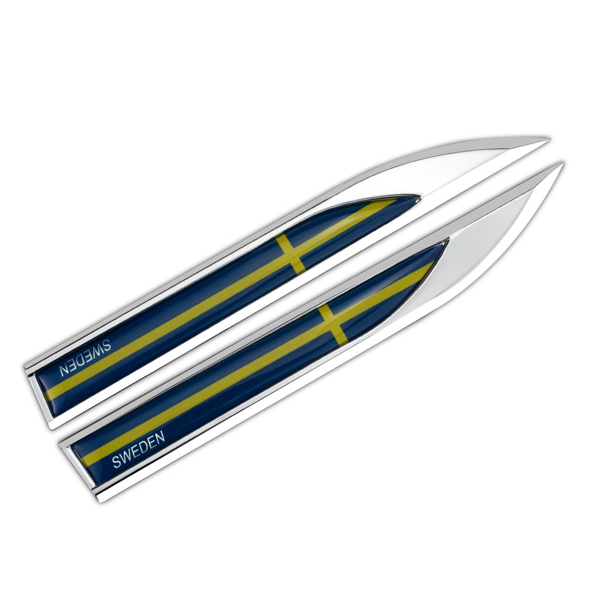 瑞典国旗改装车标叶子板