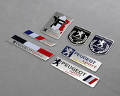 308 408 车标 标致206 508 307 PEUGEOT车贴 后备箱尾 207 改装 标