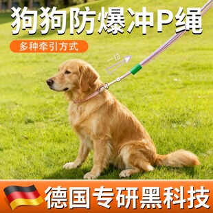【德国专研】狗狗牵引绳防爆冲p绳中小型犬防挣脱大型犬绳套脖