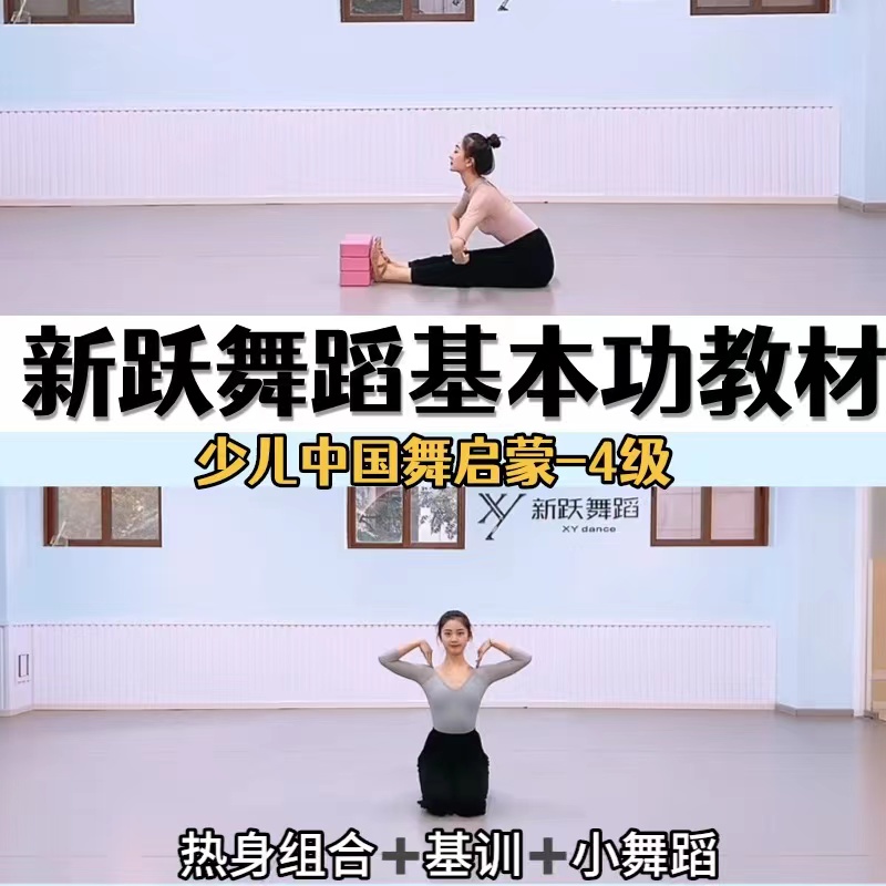新跃少儿中国舞教材3-8岁启蒙基本功组合小舞蹈热身儿童舞蹈教程