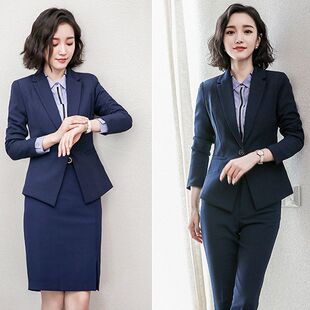 女士西装正装西服面试OL套装女裙工装职业臣工作服艾尚气质韩版