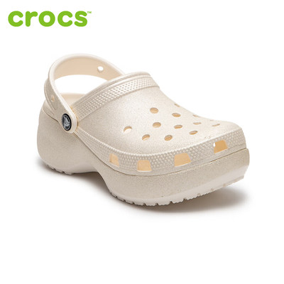 crocs厚底增高休闲洞洞鞋