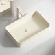 奶油风台上盆长方形洗手盆单盆阳台陶瓷洗脸盆小尺寸家用洗漱面盆