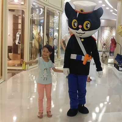 黑猫警长表演卡通人偶定制