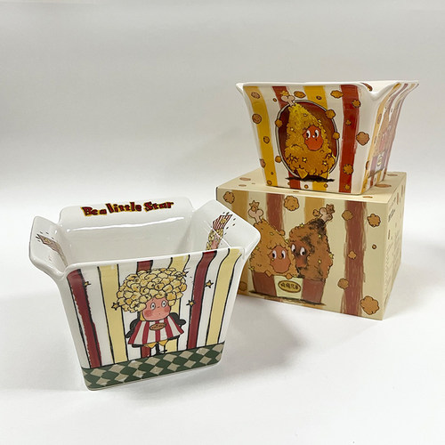 创意星星人联名泡面碗陶瓷可爱家用大容量卡通爆米花碗高颜值送礼