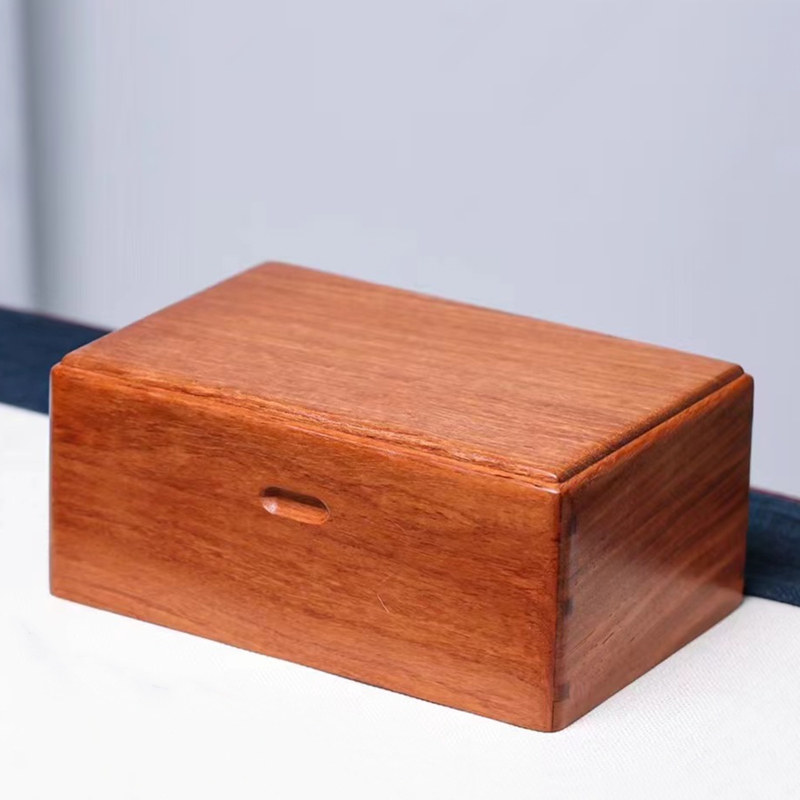 实木首饰盒长方形红木收纳盒木制盒子伴手礼中式传统匣子花梨木质
