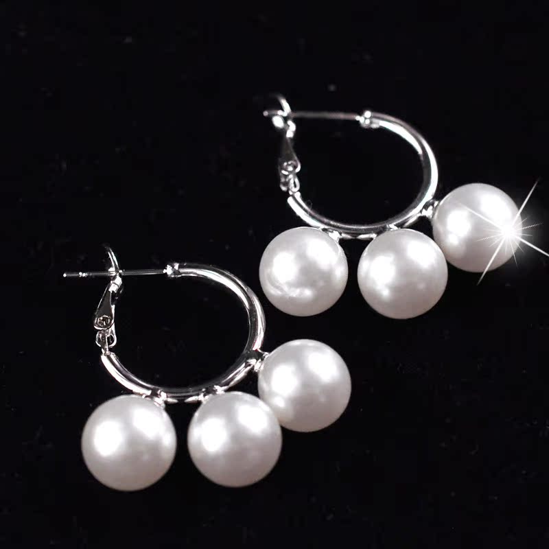 戚薇同款韩国定制气质女饰品珍珠