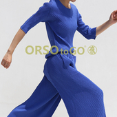 小众不撞款 女装 纯欲风高级感减龄显瘦两件套 气质休闲大码 褶皱套装