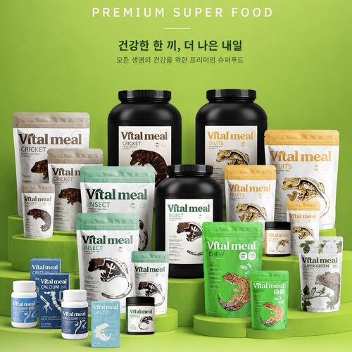 韩国Vitalmeal睫角守宫爬宠果泥