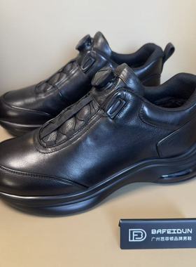 广州手工男鞋秋冬棉鞋加绒保暖防滑耐磨休闲皮鞋0789-1003