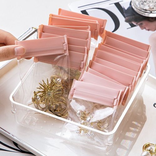 EVA首饰袋ins风50丝防氧化收纳袋耳环饰品装戒指项链手镯密封袋