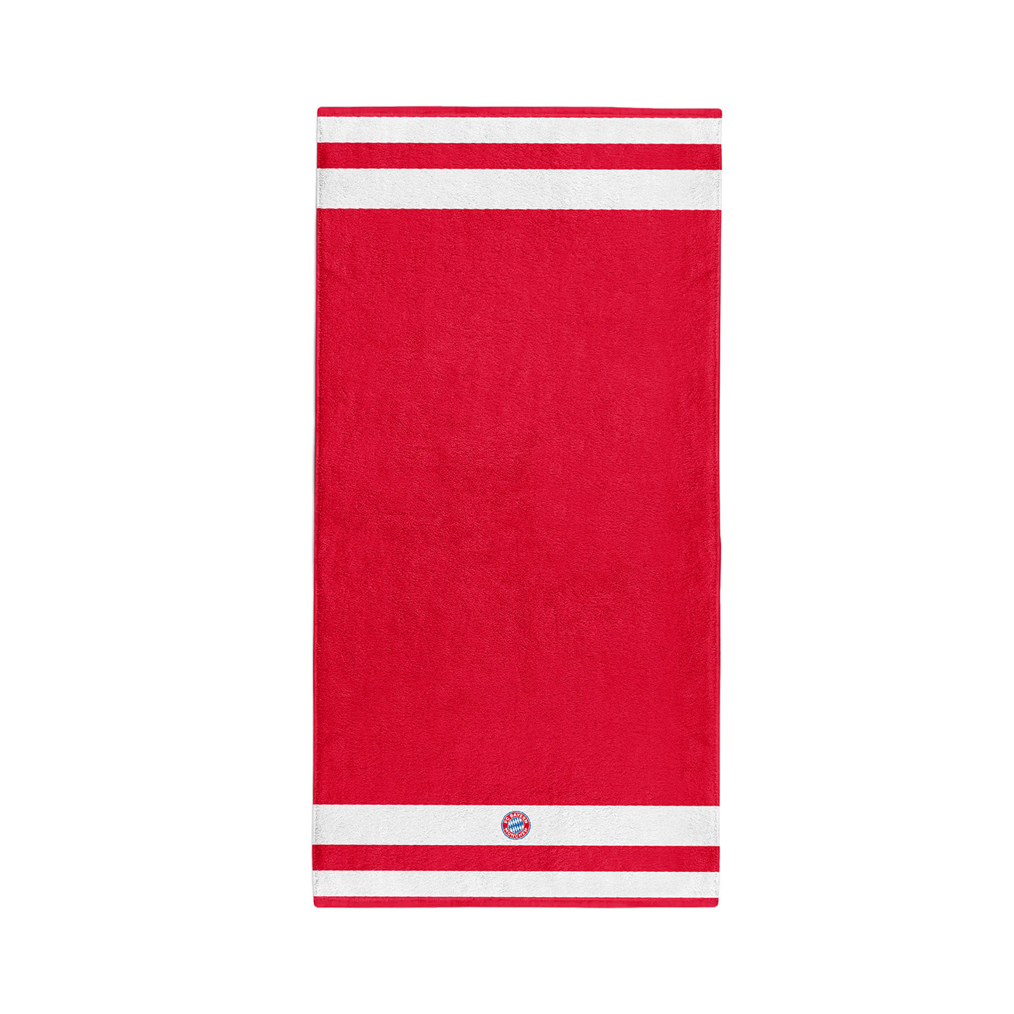 进口拜仁周边淋浴巾纯棉红白洗澡巾140*70cm官方正品58508品德居