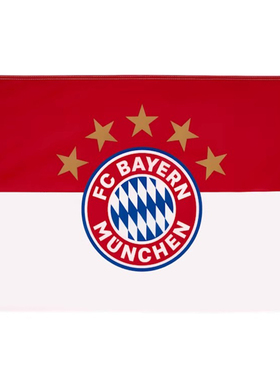 进口拜仁周边旗帜红白色插杆挥舞90x60cm官方正品28327品德居现货