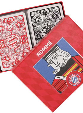 进口拜仁周边扑克牌国外玩法Rommé球迷桌游官方正品53883品德居