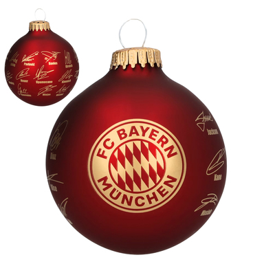进口拜仁周边圣诞装饰挂球25/26球队签名官方正品54110品德居现货