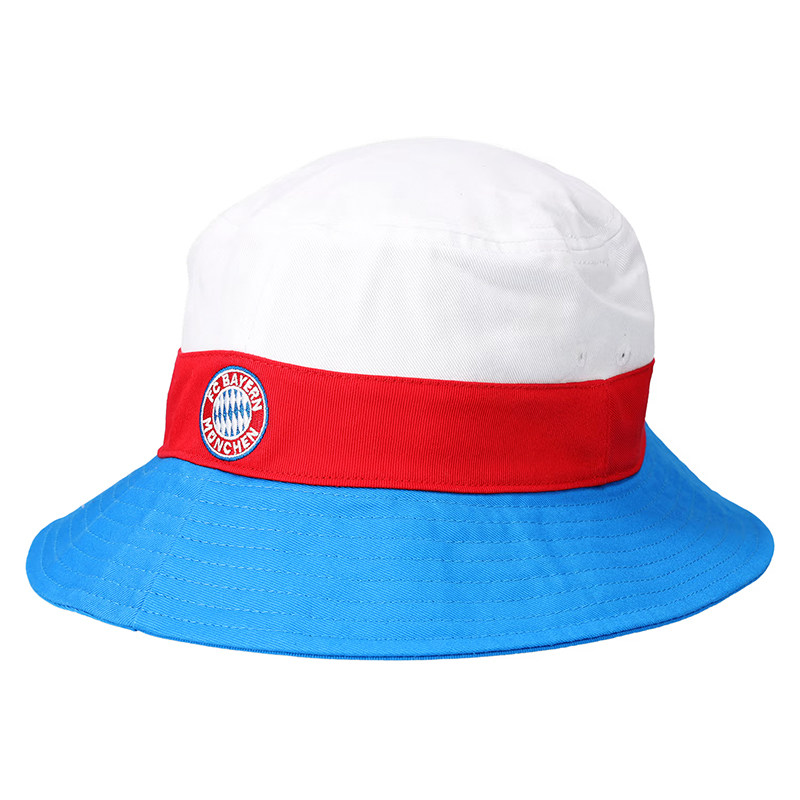 进口拜仁帽子渔夫帽白红蓝刺绣logo+FCBAYERN官方正品35592品德居