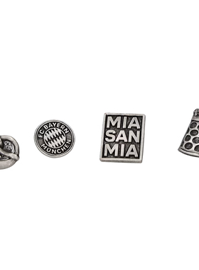 进口拜仁周边啤酒节胸针蝴蝶扣徽章四个套装官方正品53596品德居