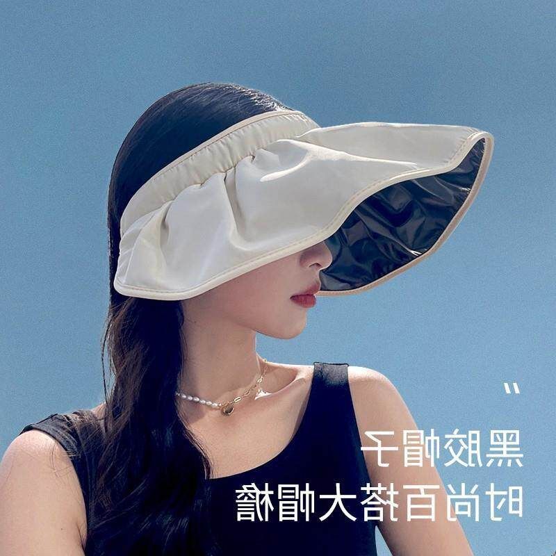 帽帽女遮阳帽包邮！防紫外线发箍空顶女士太阳帽防晒夏季贝壳子无