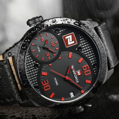 潮牌日历功能男复古军表休闲手表