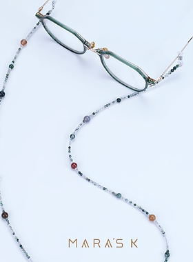 日本眼镜链高端不褪色挂链天然小众墨镜眼镜挂绳复古挂脖口罩链