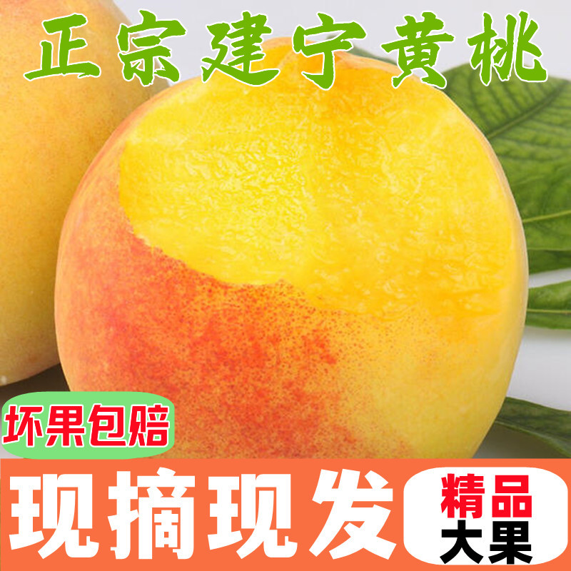建宁双溪锦绣黄桃水果整箱包邮当季脆甜新鲜福建正宗桃子