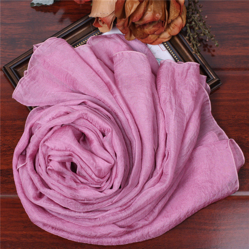 韩国长款披肩真丝围巾