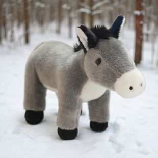 仿真小毛驴公仔毛绒玩具奶牛小猪玩偶布娃娃儿童生日礼物男孩女孩