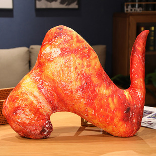 仿真烤鸡翅红烧肉抱枕毛绒玩具美食玩偶布娃娃创意同学生日礼物男