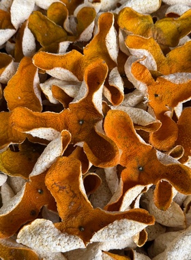 2025新会大红皮新皮双水小冈茶枝柑500克罐装