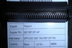 QB10607-DP1-4F SCSI 120P ổ cắm chân cong nam 120PIN đầu nối Foxconn hoàn toàn bằng nhựa F3 để bán