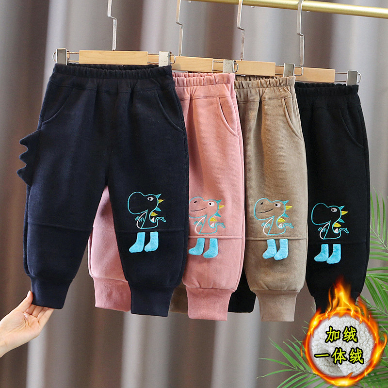 男女宝宝加绒裤子秋冬裤子加绒洋气儿童长裤男女童休闲一体绒裤子,童装/婴儿装/亲子装,裤子,淘宝优惠券,粉丝福利购,淘宝优惠卷