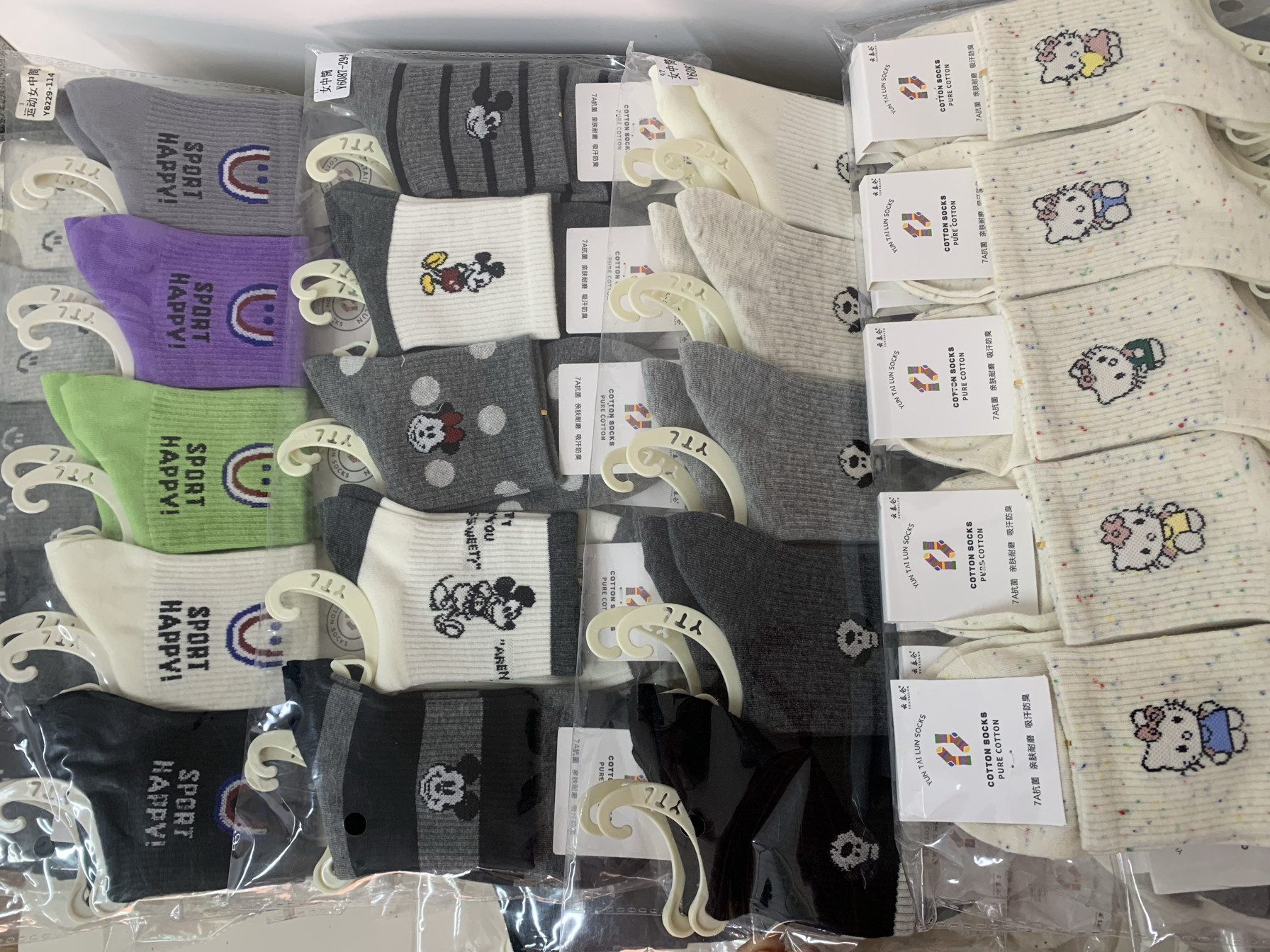 女中筒袜立体卡通动物百搭日系学院风可爱点子纱棉袜春夏