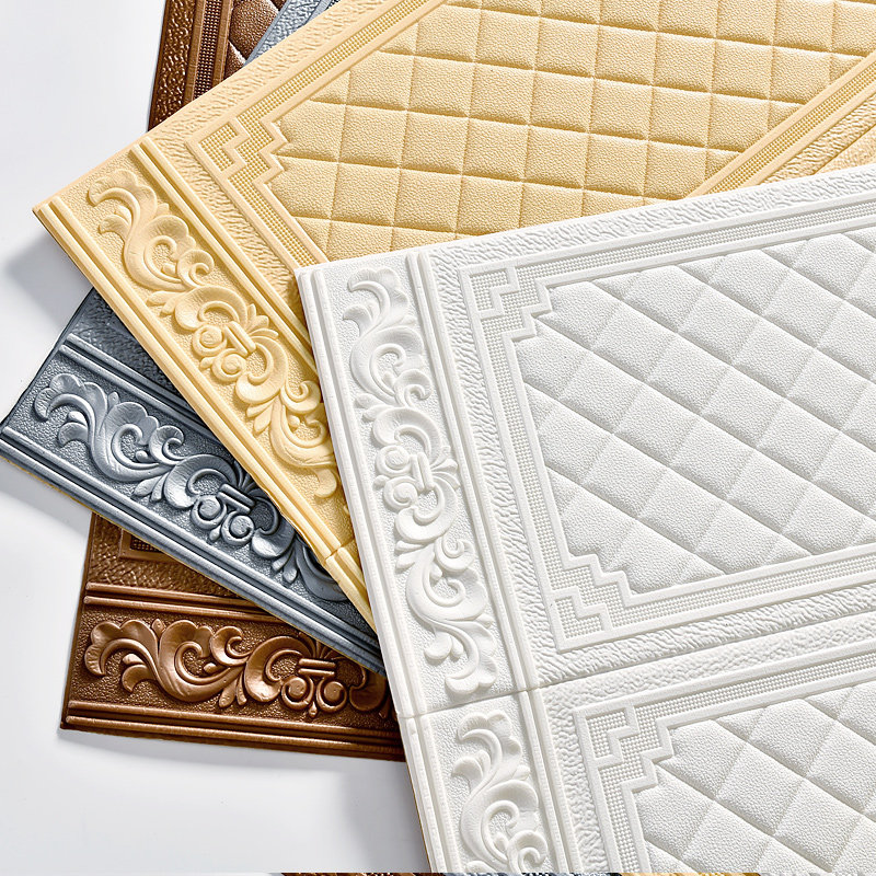 立体自粘式墙裙护墙墙围软包墙贴防水防潮隔凉护墙板防撞欧式,家装主材,背景墙软包,淘宝优惠券,粉丝福利购,淘宝优惠卷