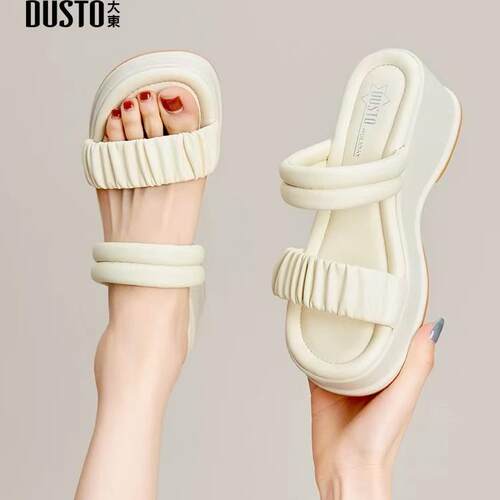 2024新款夏季坡跟凉拖鞋