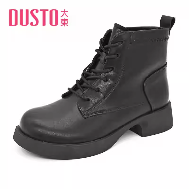 大东23新款冬季加绒保暖短靴厚