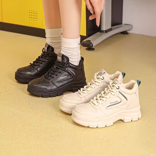 新款 休闲潮流系带圆头厚底运动短靴23D1337 23冬季 大东帕拉丁鞋