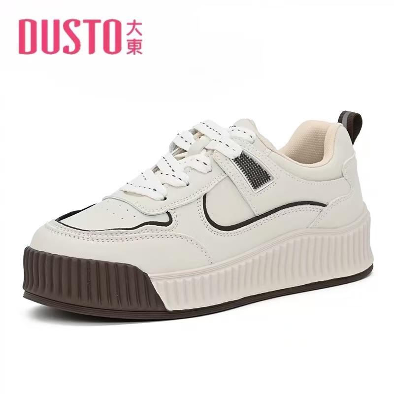 2025秋季新款时尚中跟平底系带鞋