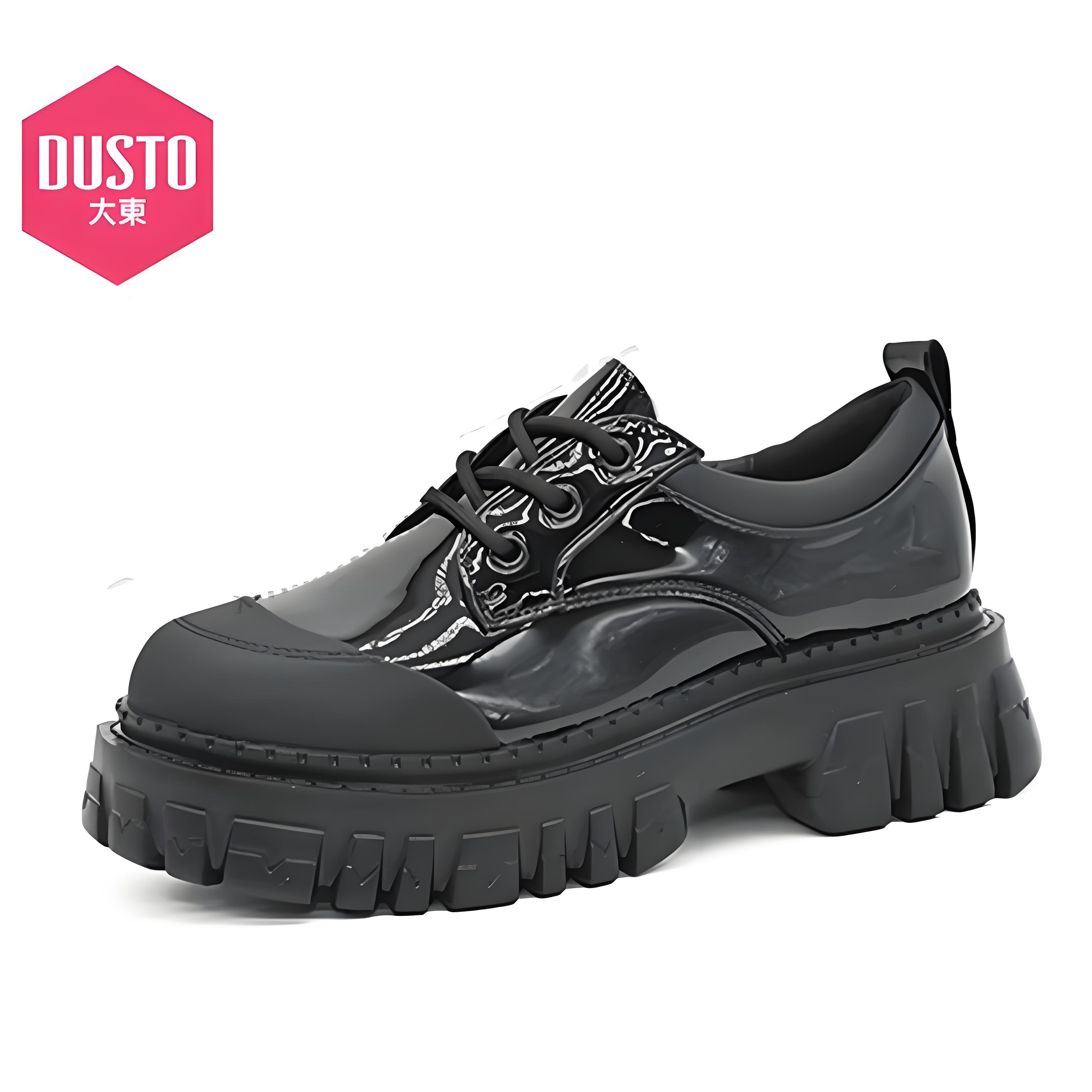 粗跟乐福鞋简约风2025秋季新款