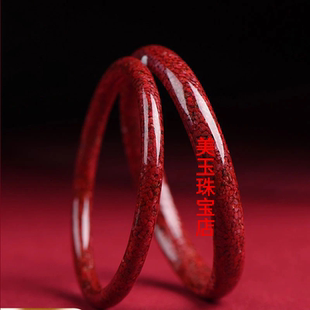 辰砂晶体砂手镯女款细款粗款带字朱砂手一个多样