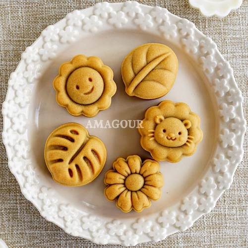 AMAGOUR30克迷你卡通月饼模具