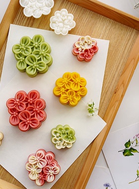 AMAGOUR安柚30g50g75g桂花香绿豆糕月饼模具按压式糕点模