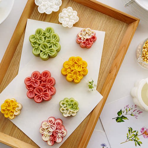 新品桂花香绿豆糕月饼模