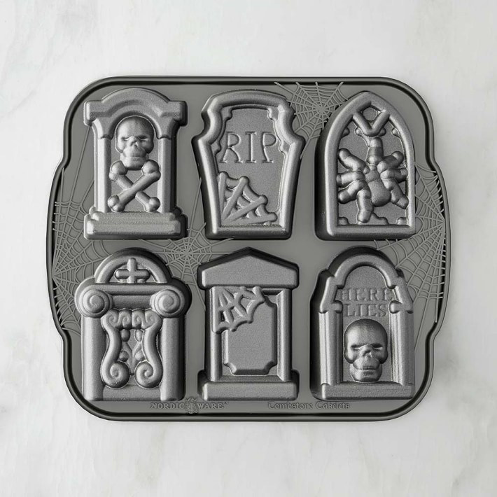 美国制造Nordic Ware 万圣节六连墓碑烤盘 蛋糕模
