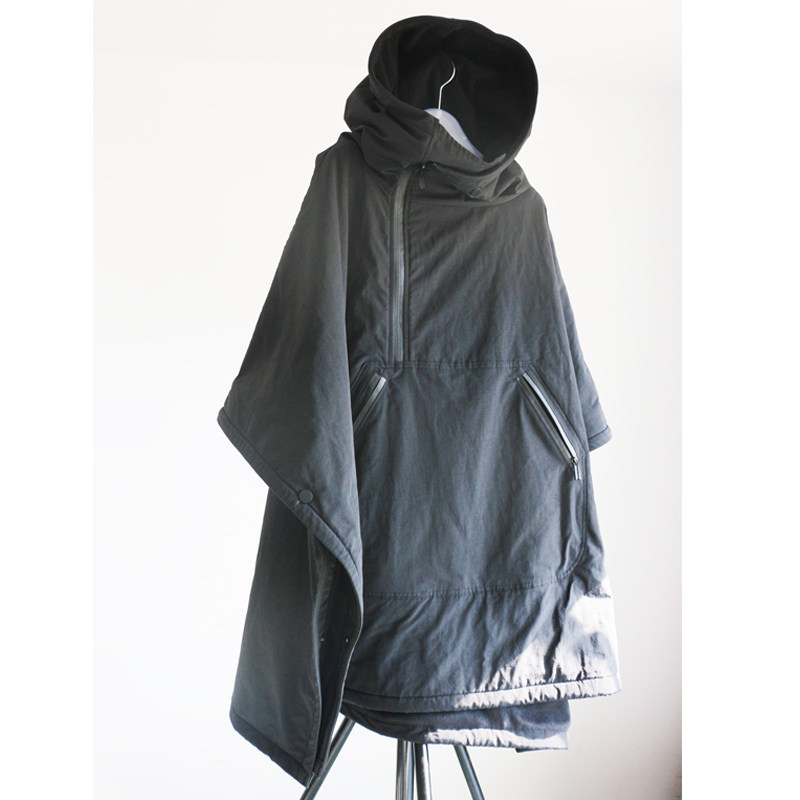 男连帽宽松外套蝙蝠衫斗篷防寒披风加绒加厚个性大衣风衣棉服秋冬,男装,棉衣,淘宝优惠券,粉丝福利购,淘宝优惠卷